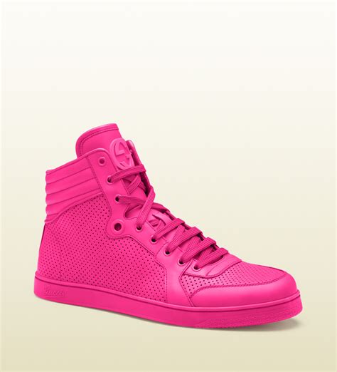 pink Gucci sneakers high top